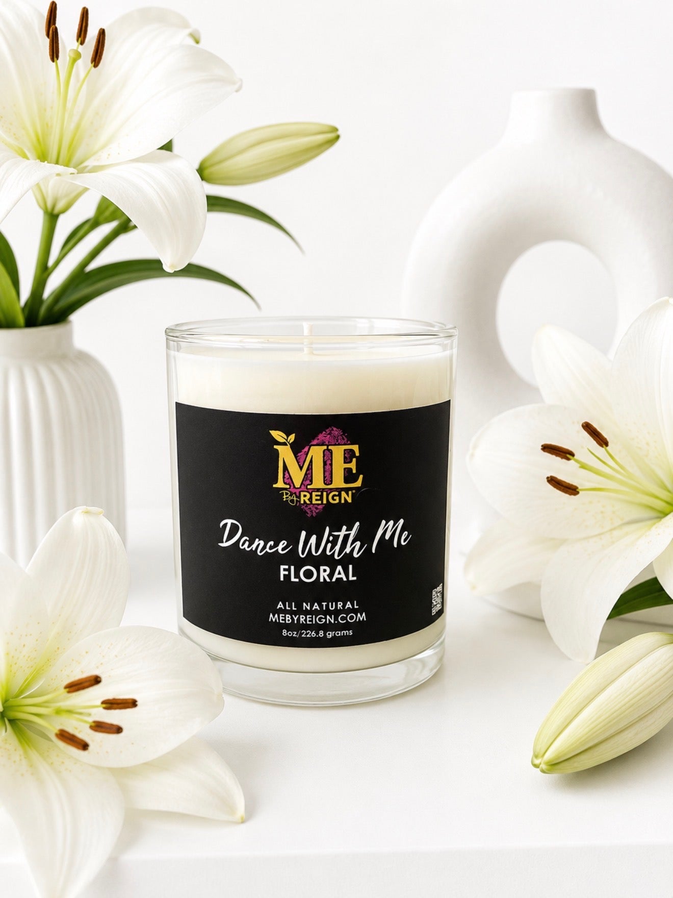 DANCE WITH ME Floral Candle